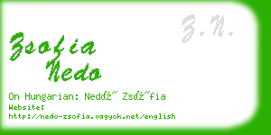 zsofia nedo business card